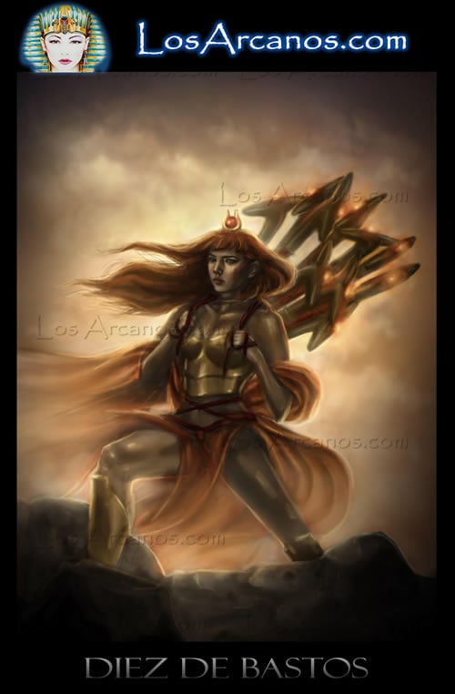 La Templanza y El Diez de Bastos