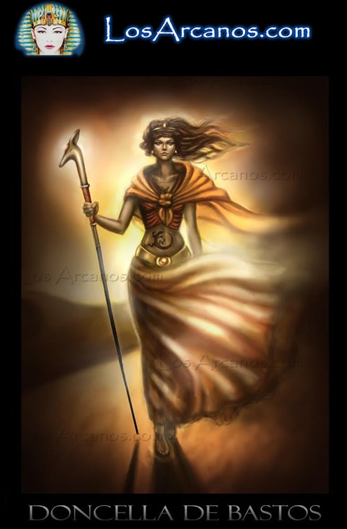 La Templanza y La Doncella de Bastos