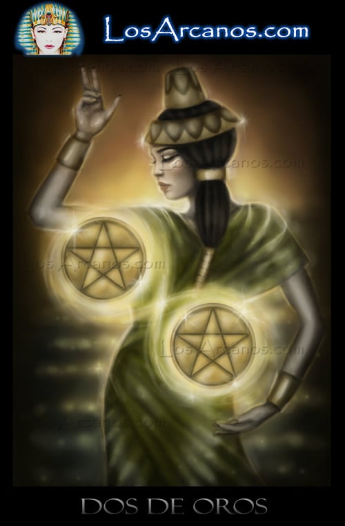 La Templanza y El Dos de Oros