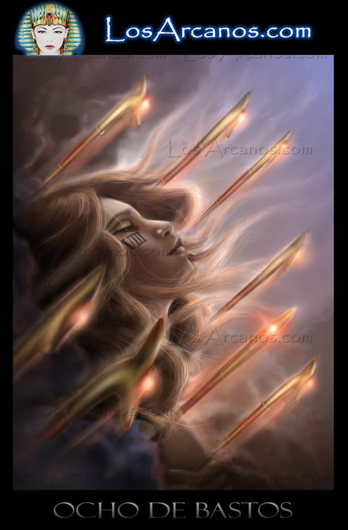 La Templanza y El Ocho de Bastos