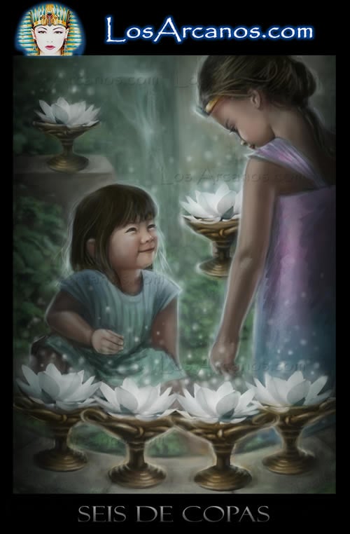 La Templanza y El Seis de Copas