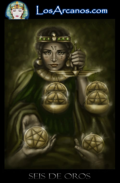 La Templanza y El Seis de Oros