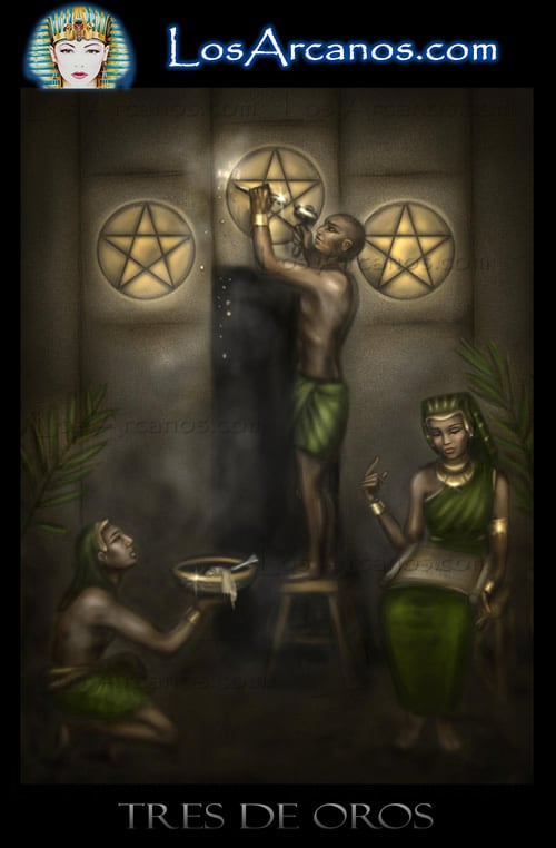La Templanza y El Tres de Oros